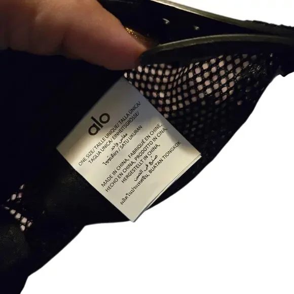 Alo Yoga District Trucker Hat in Black NEW - Picture 6 of 6